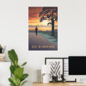 Go Running Travel Poster ポスター (ホームオフィス)