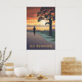 Go Running Travel Poster ポスター (キッチン)