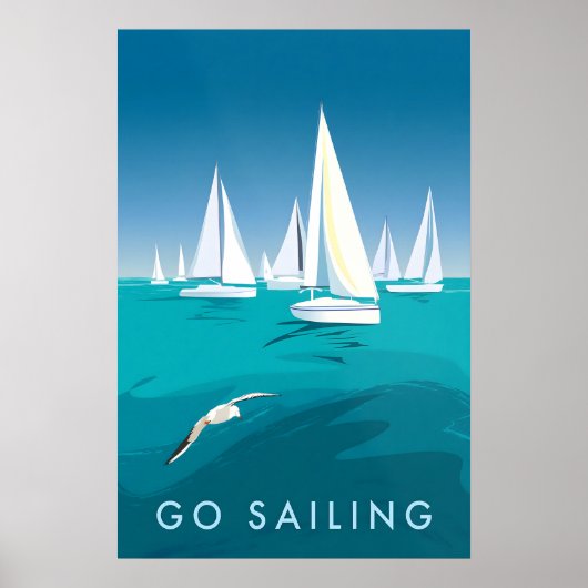 Go Sailing Travel Poster ポスター (正面)