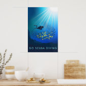 Go Scuba Diving Travel Poster ポスター (キッチン)