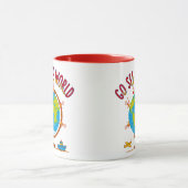 Go See The World Kids Travel Drawing マグカップ (中央)