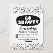 Go Shawtyそれはあなたの誕生日、ヒップホップラップのパーティー 招待状 (正面)