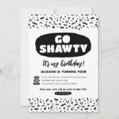 Go Shawtyそれはあなたの誕生日、ヒップホップラップのパーティー 招待状 (正面)