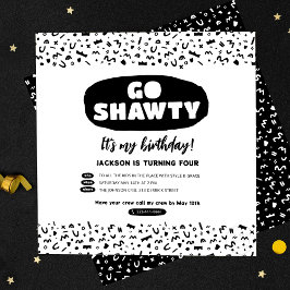 Go Shawtyそれはあなたの誕生日、ヒップホップラップのパーティー 招待状
