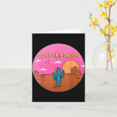 Go Sit On A Cactus Succulent Plant Gardening Desig カード (黄色い花)