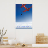 Go Skydiving Travel Poster ポスター (キッチン)