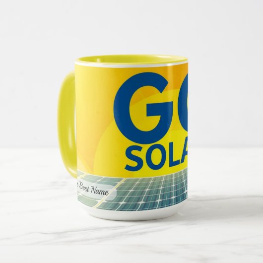 Go Solar Ray Mug Custom マグカップ (正面左)