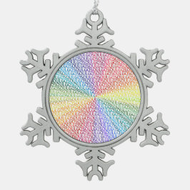 Go Soul! スノーフレークピューターオーナメント