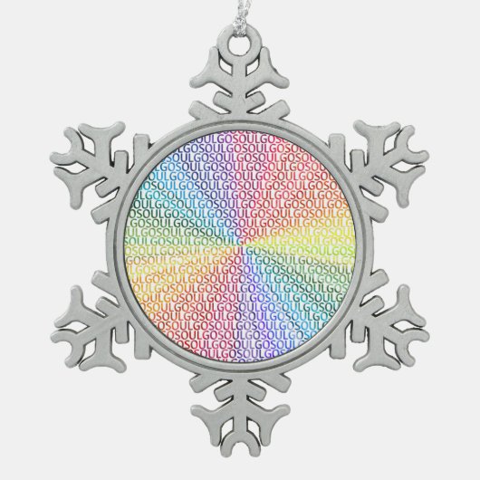 Go Soul! スノーフレークピューターオーナメント (正面)