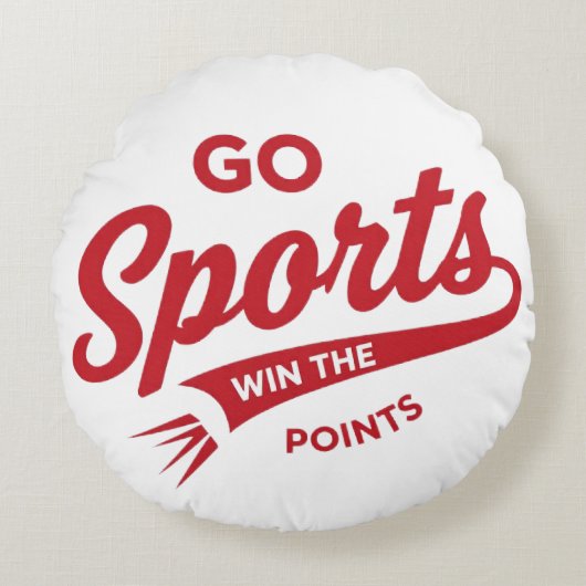 Go Sports Win the Points ラウンドクッション (正面)