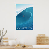 Go Surfing Travel Poster ポスター (キッチン)
