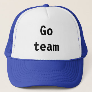 "Go team" hat キャップ