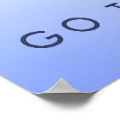 Go Telemarking Travel Poster ポスター (角)