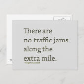 Go the Extra Mile – はがきやる気を起こさせる ポストカード (正面/裏面)