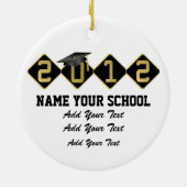 Go Tiger – 卒業 – SRF セラミックオーナメント (裏面)