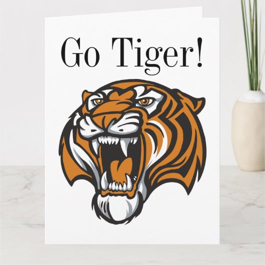 Go Tiger BIG Greeting Card - SRF カード (正面)
