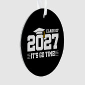 Go Time Graduation Quote Senior Class of 2027 オーナメント (正面)
