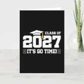 Go Time Graduation Quote Senior Class of 2027 カード (正面)
