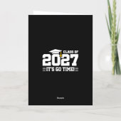 Go Time Graduation Quote Senior Class of 2027 カード (裏面)