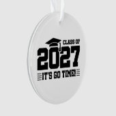Go Time Graduation Year Senior Class of 2027 オーナメント (正面)
