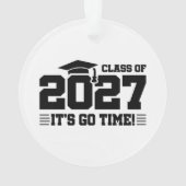 Go Time Graduation Year Senior Class of 2027 オーナメント (裏面)