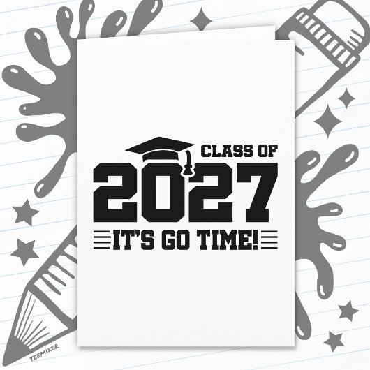 Go Time Graduation Year Senior Class of 2027 カード