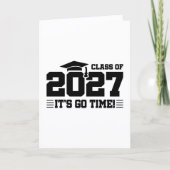Go Time Graduation Year Senior Class of 2027 カード (正面)