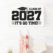 Go Time Graduation Year Senior Class of 2027 横断幕 (インサイチュ)