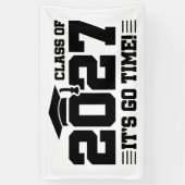 Go Time Graduation Year Senior Class of 2027 横断幕 (縦)