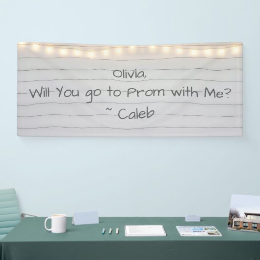  Go to Prom with Me | Romantic Promposal 横断幕 (トレードショー)