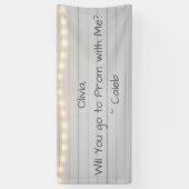  Go to Prom with Me | Romantic Promposal 横断幕 (縦)