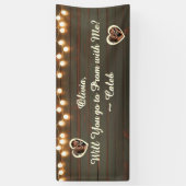  Go to Prom with Me | Romantic Promposal 横断幕 (縦)