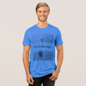 Go to therapy! トライブレンドTシャツ (正面全面)