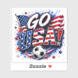 Go USA  |サッカーアメリカ代表サポーター シール