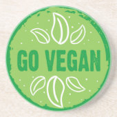 Go Vegan コースター (正面)