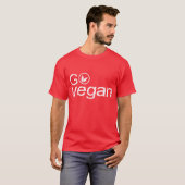 Go Vegan - basic T-shirt Tシャツ (正面フル)