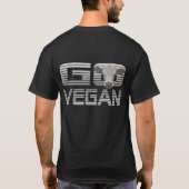 GO VEGAN CALF -01+m Tシャツ (裏面)