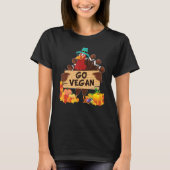 Go Vegan I'm Thankful For Vegetarians Thanksgiving Tシャツ (正面)