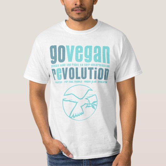 GO VEGAN REVOLUTION -16m Tシャツ (正面)