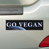 GO-VEGAN V2 バンパーステッカー (車上)