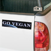 GO-VEGAN V2 バンパーステッカー (トラック上)