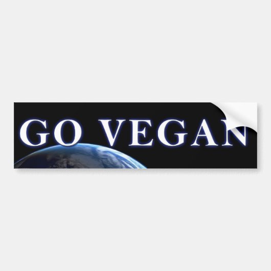 GO-VEGAN V2 バンパーステッカー (正面)