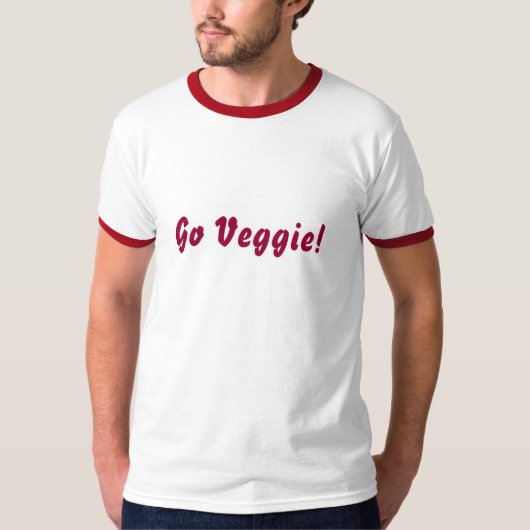 Go VeggieステートメントTシャツ Tシャツ (正面)
