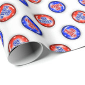Go Vote Pins Wrapping Paper ラッピングペーパー (ロールコーナー)