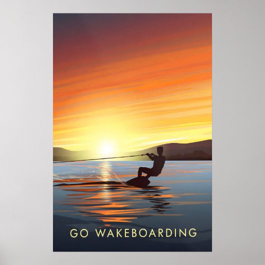 Go Wakeboarding Travel Poster ポスター (正面)