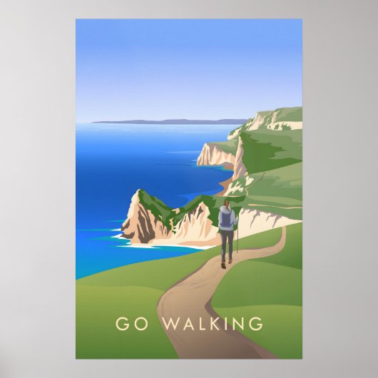 Go Walking Travel Poster ポスター (正面)