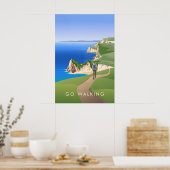 Go Walking Travel Poster ポスター (キッチン)