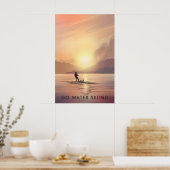Go Water Skiing Travel Poster ポスター (キッチン)