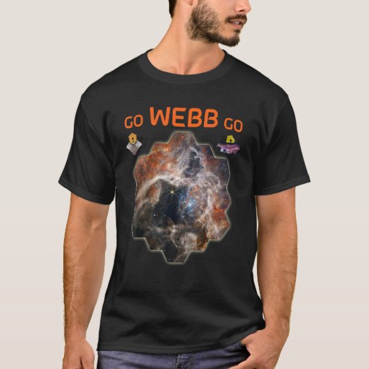 GO WEBB GO Webb Space Telescope New Tarantula N Tシャツ (正面)