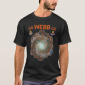GO  WEBB  GO  Webb Space Telescope Phantom Galaxy  Tシャツ (正面)